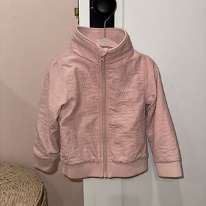 Kith baby zip up light jacket pink size 12-18 months